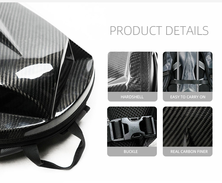 custom logo luxury smell proof carbon fiber men backpack bag for outdoor traveling with usb