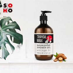Best Quality Private Label Sulfate Free Natural Organic Argan Oil Bath Shower Gel Body Wash