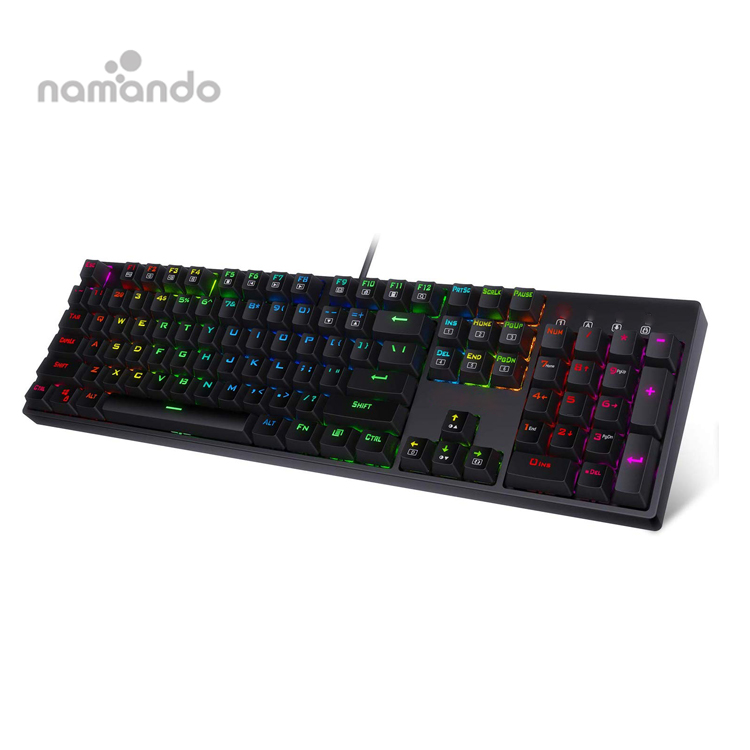 KANEED MOTOSPEED K27 USB Wired Singlehanded Mechanical Keyboard with Blue Switch 9 Colors Backlight Gaming Mice