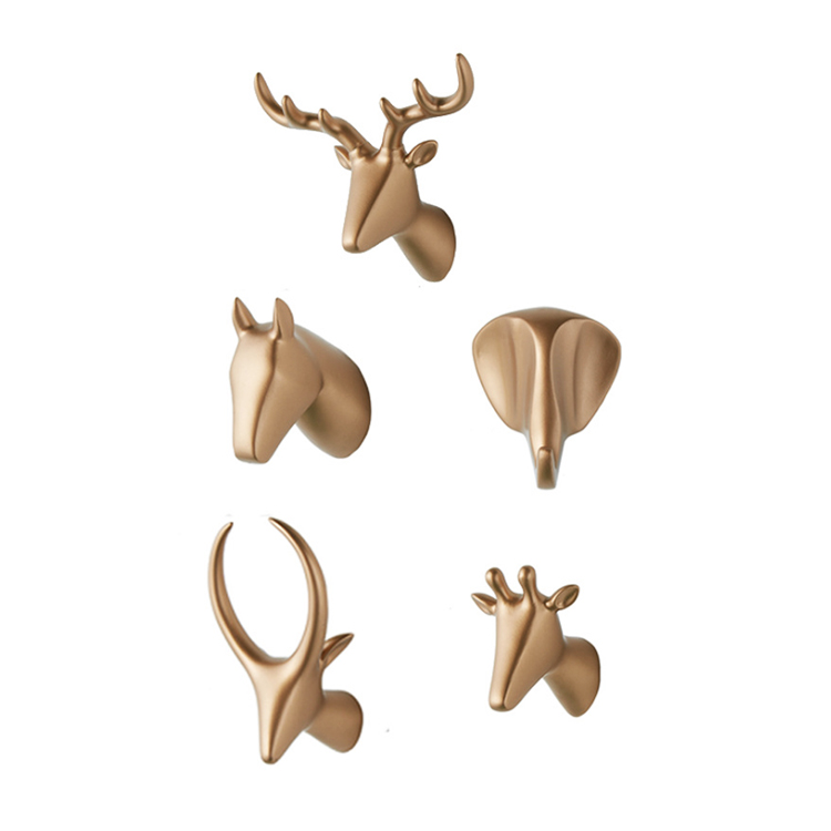 Бытовое украшение для стен, рог, вешалка для одного ключа, крючки, многофункциональные настенные крючки для ключей от пальто, сумок, одежды, оленя, крючок для животных