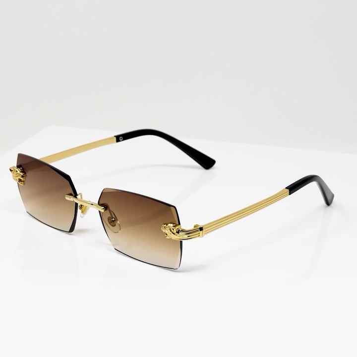 Lunettes De Soleil Rétro Sans Monture Style Années 90 Pour Femme