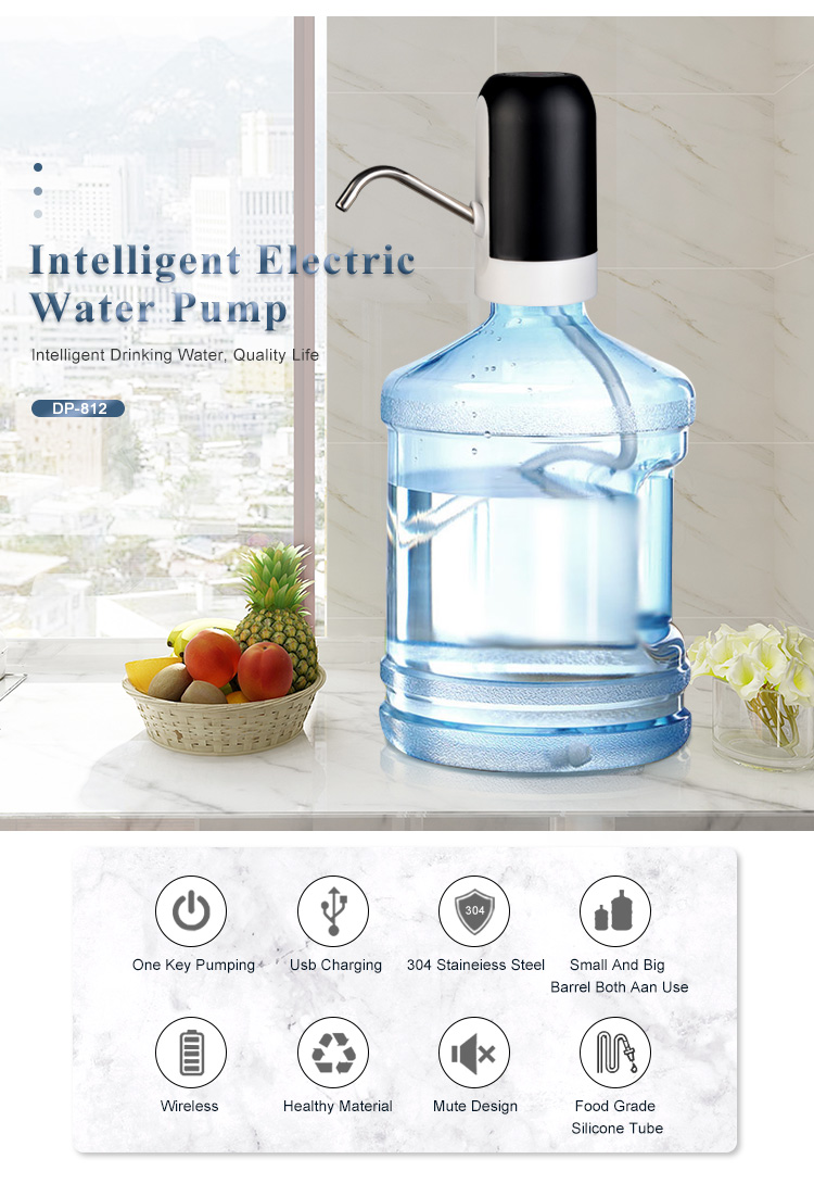 Automatic Bottle Drinking Rechargeable Mini Electric Usb Portable Water Dispenser Pump