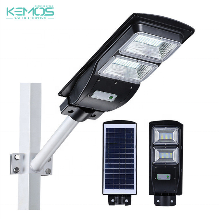 Высокоэффективная перезаряжаемая уличная лампа ip65 водонепроницаемая 20 40 60 Вт Светодиодная уличная лампа с солнечной панелью