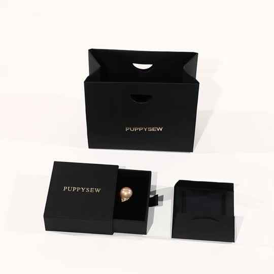 Wholesale Custom logo Cardboard Jewelry Drawer Box and Paper