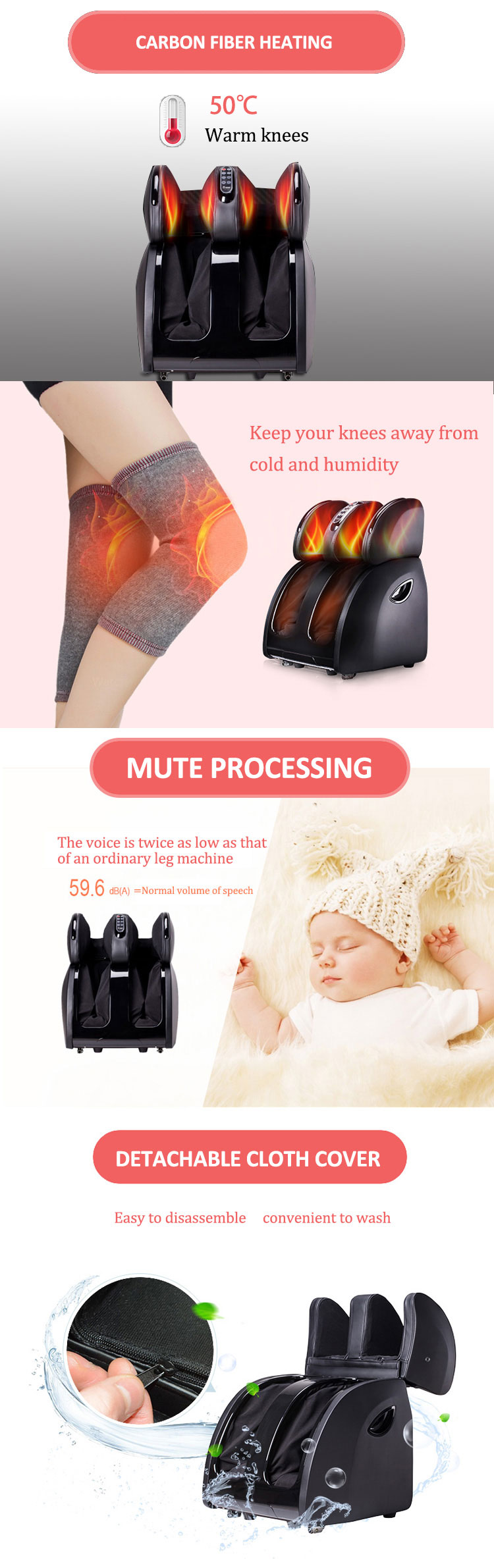 japanese leg beautician and calf massager with foot roller