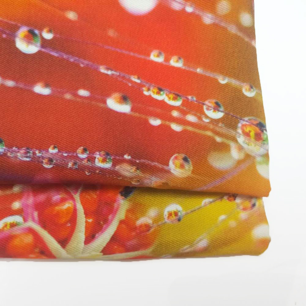 Текстиль одежды на заказ цифровая печать вискоза Вискоза вискоза саржевая ткань для платья цена за метр