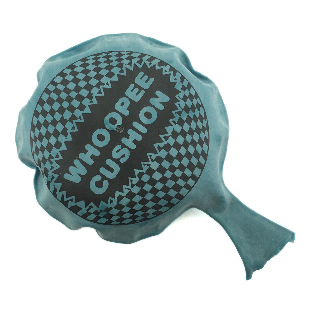 派对恶作剧玩具定制徽标百日咳坐垫袋,带儿童海绵屁炸弹