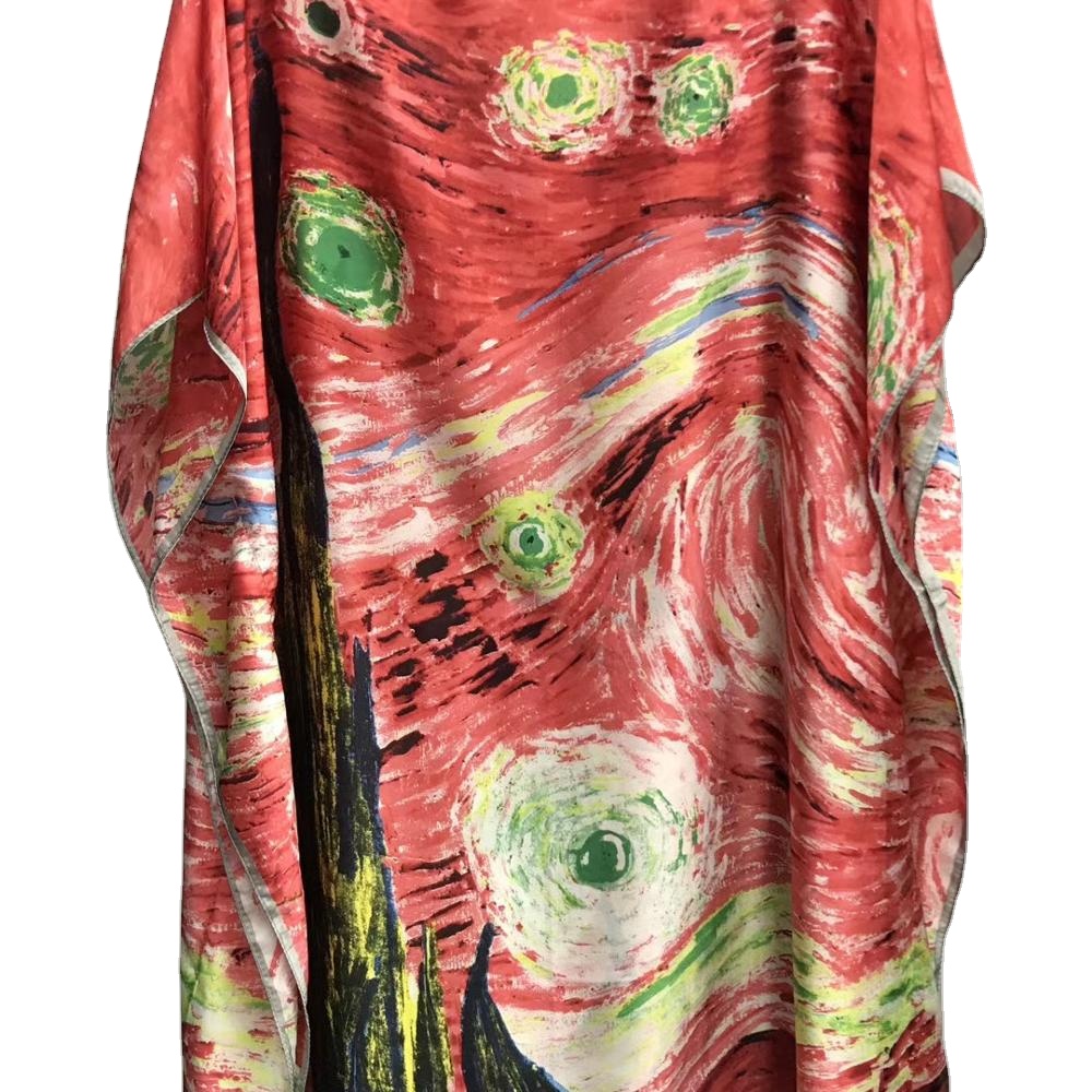 Роскошное женское многофункциональное Повседневное платье из двух частей, Африканское шелковое платье