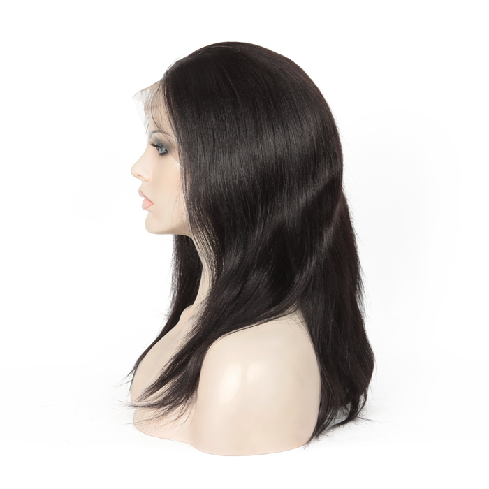 印度雷米头发 360 蕾丝正面人发假发为黑人妇女