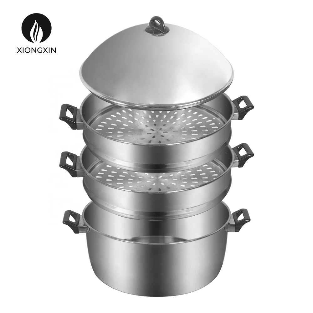 Pentola per Cottura a Vapore con Coperchio Pentola in Acciaio Inossidabile  da 28 Cm a Strato Singolo Pentola Calda Resistente E Durevole Pentola per  Pentole Pentola per Uso Pentole universali Casa e