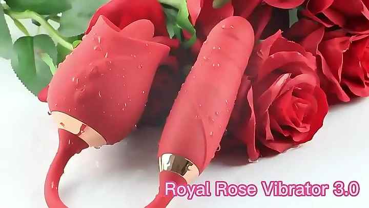 Anal Double Head Dildo Licking Female Telescopic Masturbation Thrust  Sucking Silicone Adult Sex Toys Rose Vibrator for Woman