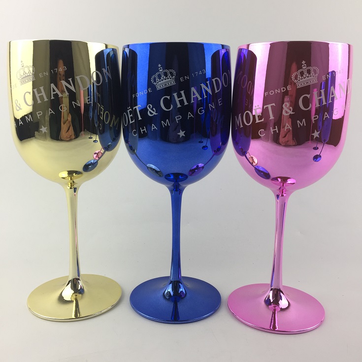 VGEET оптовая продажа популярный пластиковый бокал для шампанского бокала под заказ синий бокал