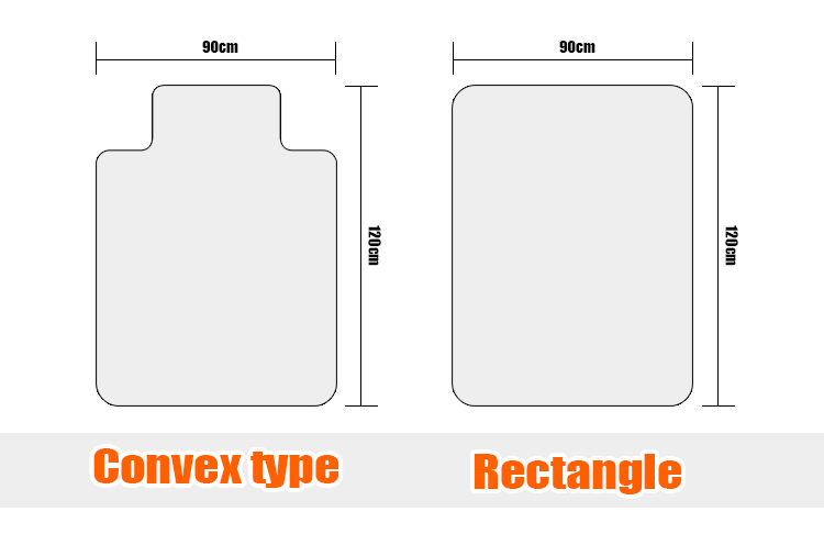 Office home floor protection EVA PVC chair mat roller chair mats(图2)