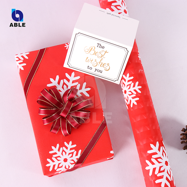 High Quality China Manufacturer Custom Gift Wrapping Paper for Christmas Gift Wrap