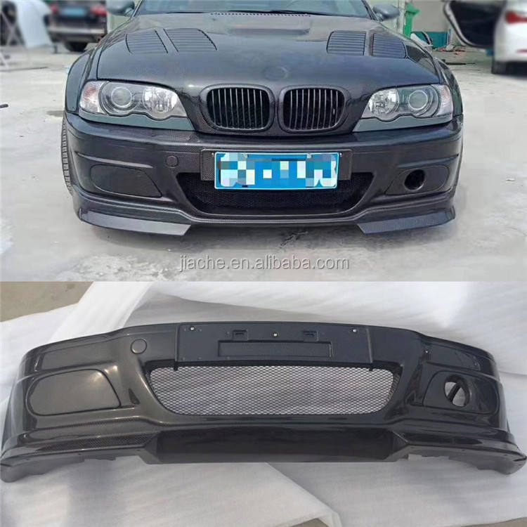 For BMW E46 M3 2Dr Only VORSTEINER Style Carbon Fiber Bumper Diffuser Lip 01-06