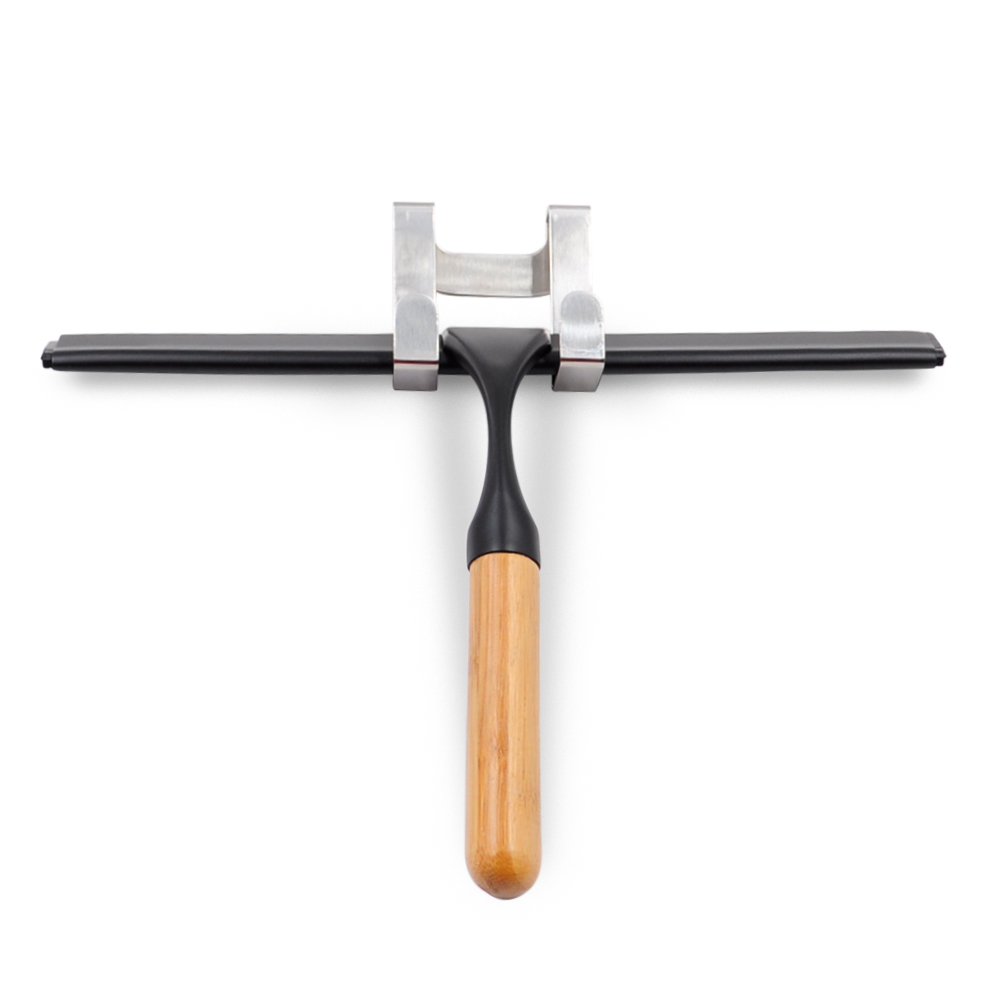 FREE SAMPLE Glass Window Squeegee Cleaner Shower Bathroom Mirror Rubber Wiper With Suction Hook