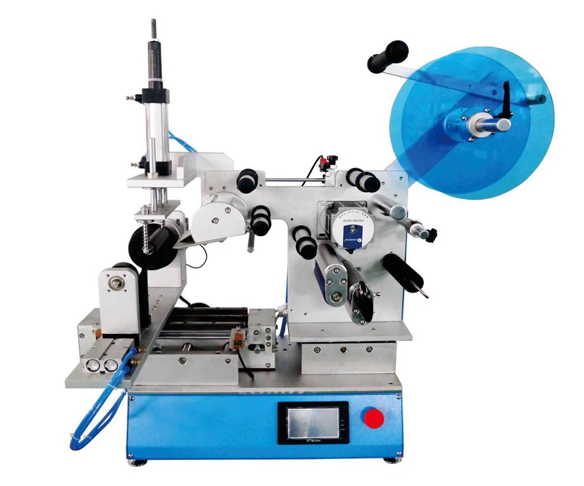 Hand Held Manual Round Bottle Labeling Machine With Printing Code,Manual Bottle Labeler