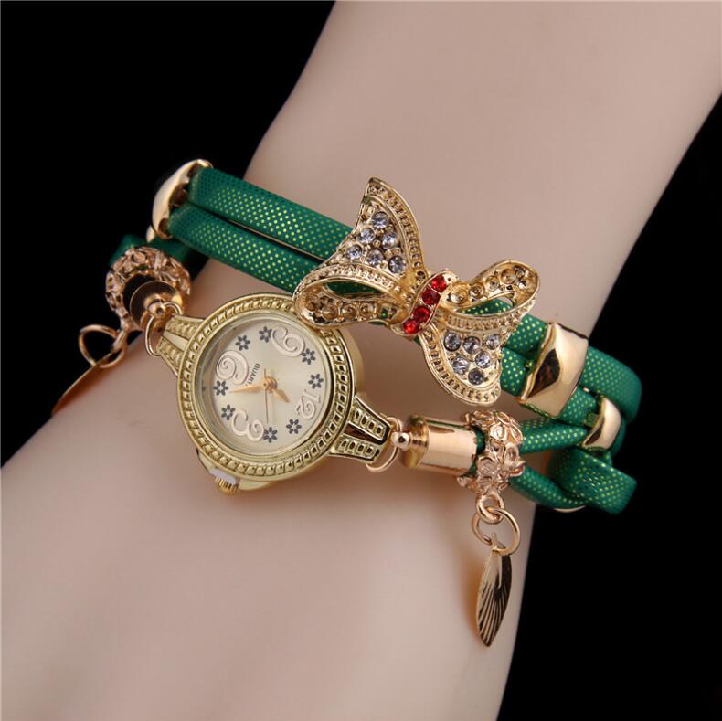 Casual Fashion ladies bracelet watch bow knot wish new bracelet Creative watch