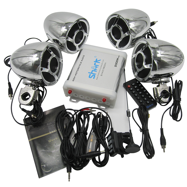 Мотоцикл bluetooth аудио 4ch