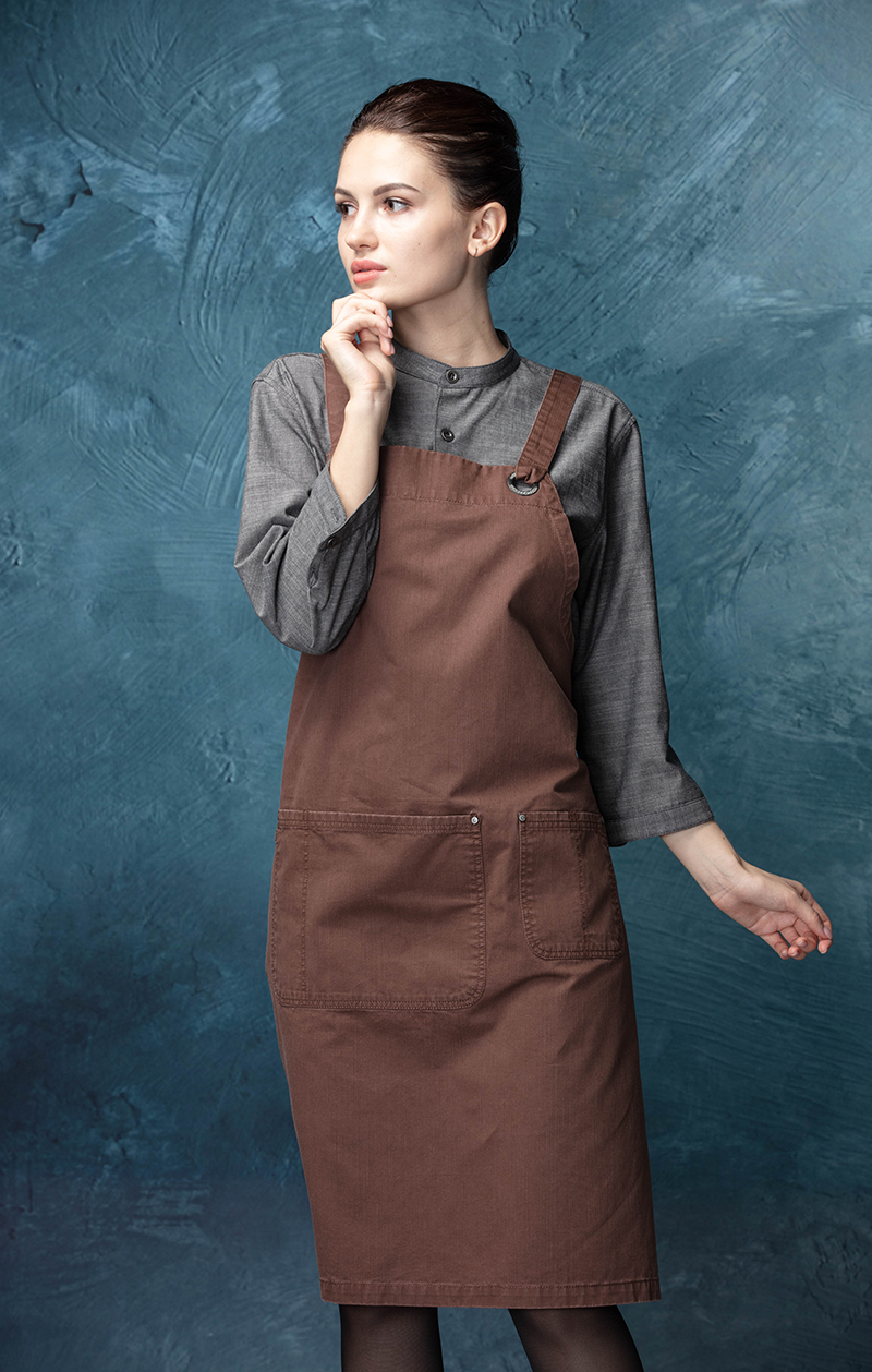 检查黑色长围裙定制标志可调节厨师围裙为餐厅 - buy chef aprons