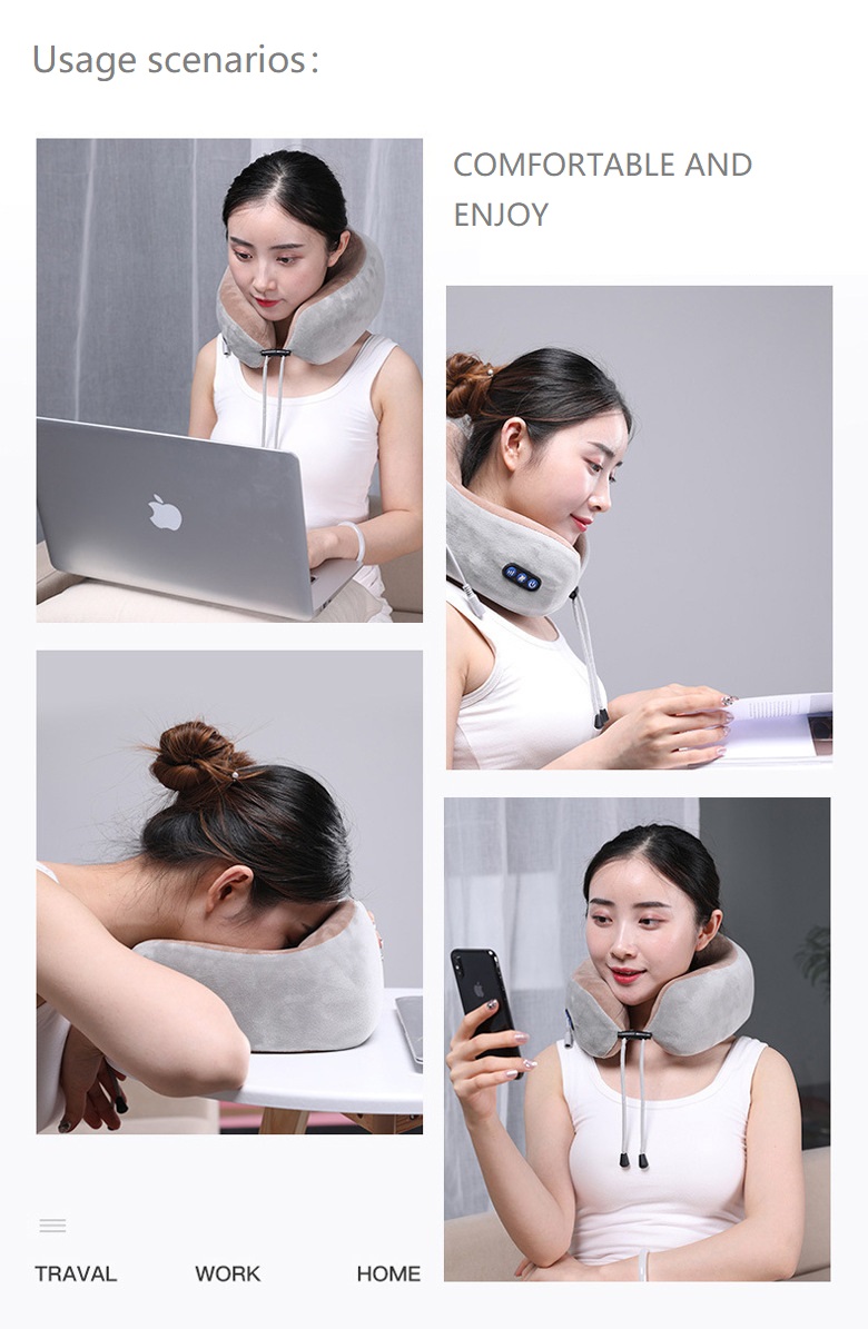 Multifunctional Convenient U Shape Kneading and Heating Neck Cervical Massager