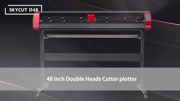 Skycut D48 Çift Başlıklı Kesim Plotteri, Etiket ve Isı Transfer