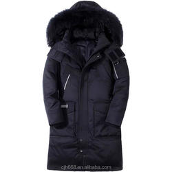 New arrive men's outdoor long padding parka jacket warm winter long light mens down jacket with hooded