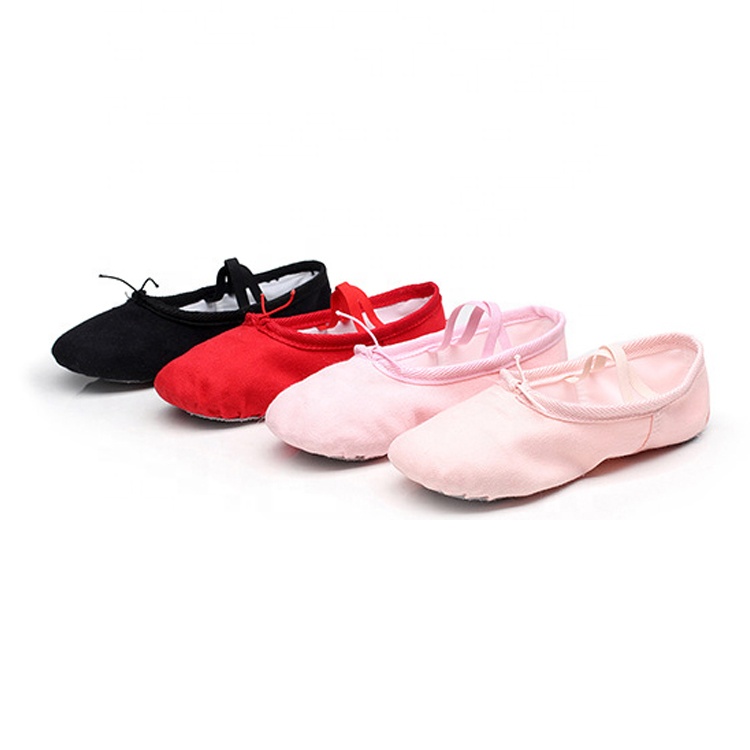 100/% sofe High Quality Soft Split-Sole Canvas Ballet Dance Shoe Slipper cotton