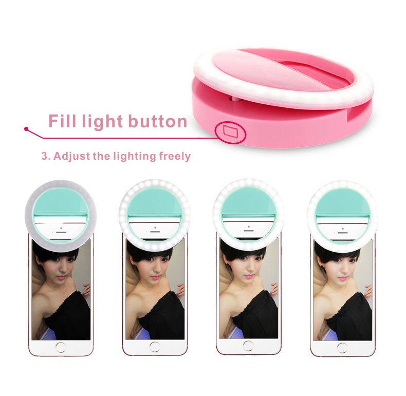 Nouveaux Arrivants 2020 Selfie Anneau Lumière 18 Pouces Rechargeable Led Lumière Pour Téléphone Anneau Lumineux