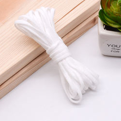 3mm 5mm largura trançado corda elástica plana para o rosto