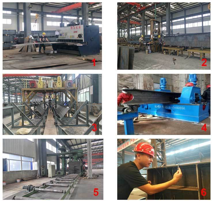 Material Q355B frame steel structure garage