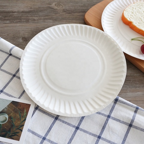 disposable plates eco-friendly environmental cake paper plate