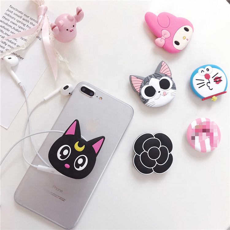 Мобильные аксессуары, мультяшный милый кот, мультяшный Мобильный держатель, многофункциональный кронштейн для сотового телефона
