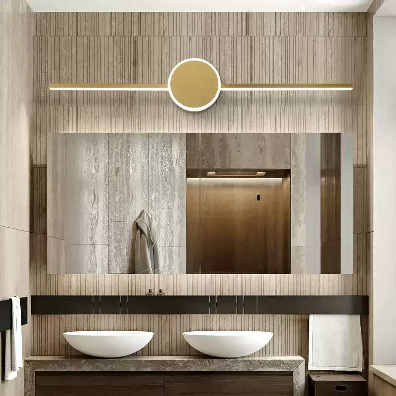 Gold Led Linear Vanity Mirror Light for Bathroom Mirror Living Room Gallery