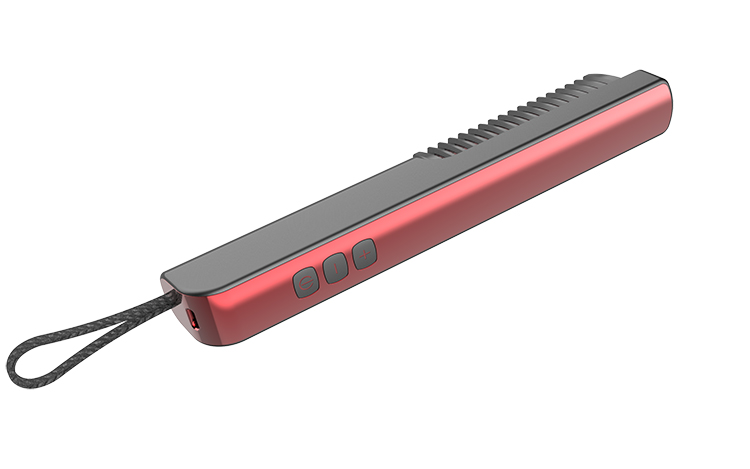 新防烫设计led显示随身携带usb充电无绳便携式直发器刷挂绳