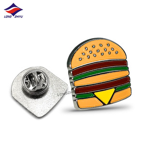 Longzhiyu 12years metal badge Manufacture Customized rose gold enamel badge custom enamel pin lapel professional producer