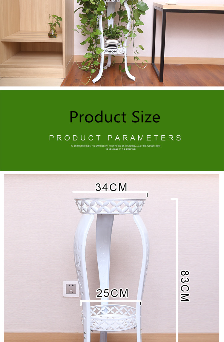 China Hot sale Cheaper  Garden Plant pot Stand Flower Display Shelf