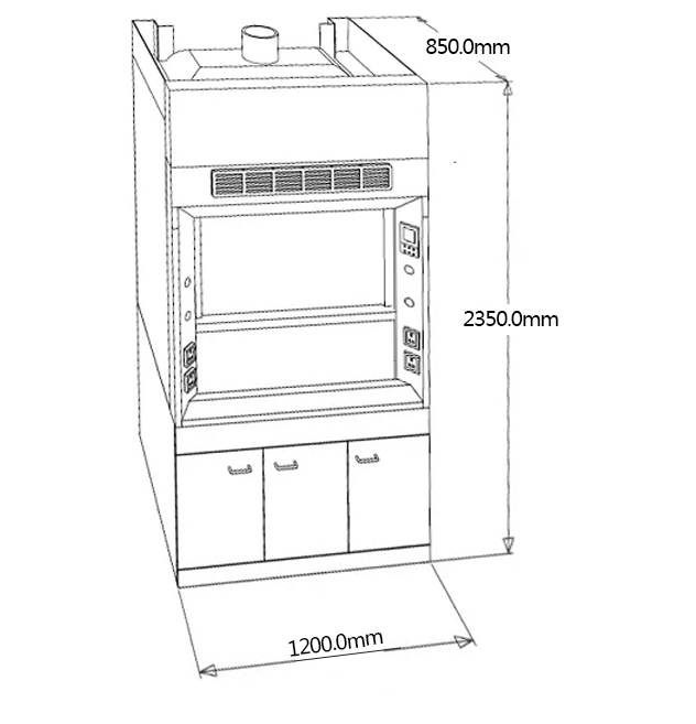 Chemical Laboratory Fume Hood Lab Fume Hood Exhaust Fume Cupboard/