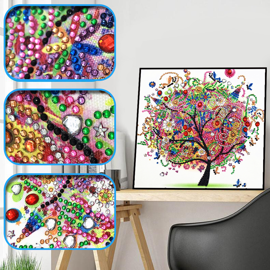 Wholesale diamond painting four seasons tree collection DIY crystal diamond painting 5D special shape diamond painting
