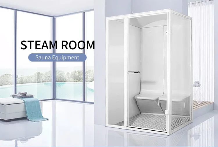 Factory supply bath shower steam room sauna combined steam sauna room 2 person indoor