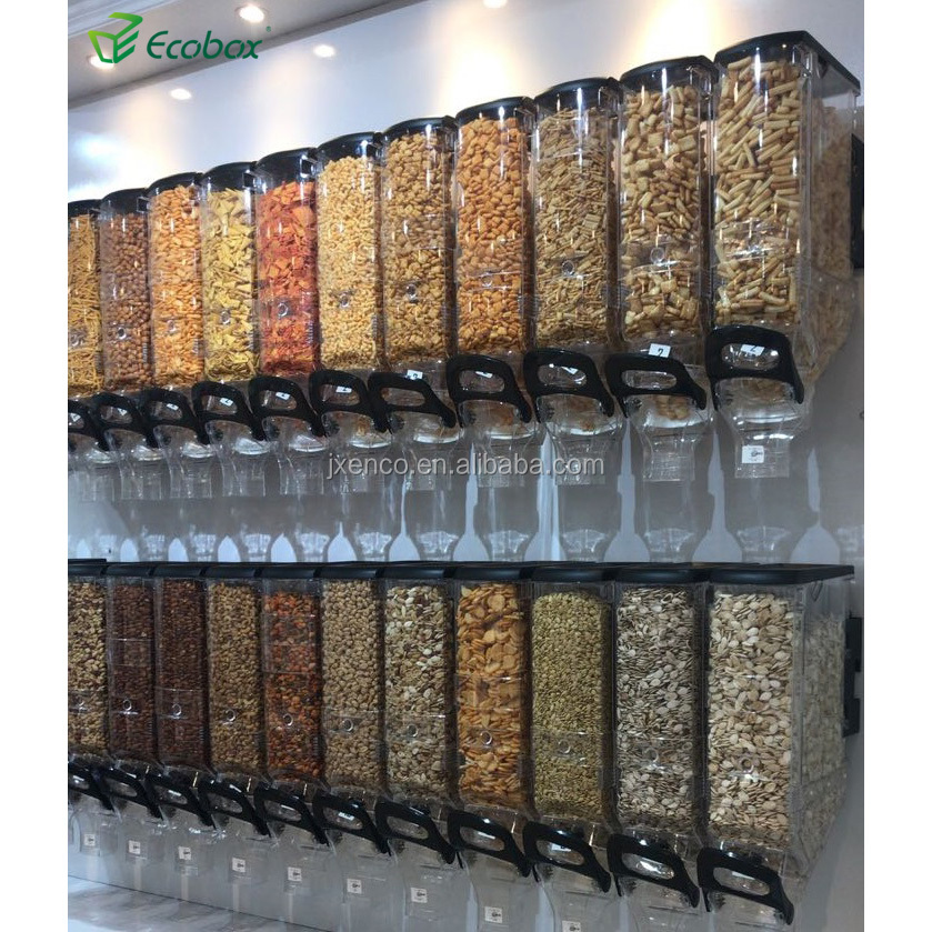 Ecobox hot selling in Australia white bulk candy sweet nuts food bin container for supermarket or zero waste shop