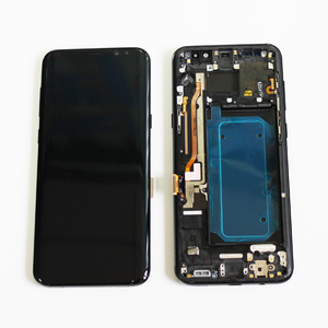 Original Factory Directly Mobile Phone Lcd Touch Screen Display Panel Spare Parts For Samsung Galaxy S8 Plus With Frame