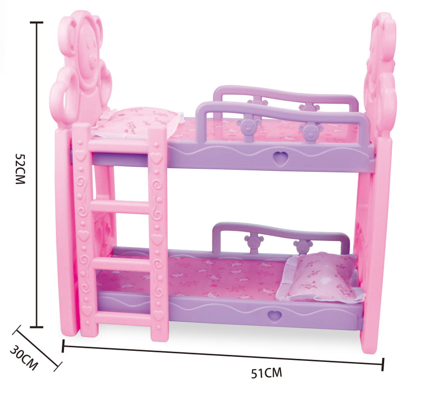 Модная детская пластиковая мебель для кроватки, игрушка для ролевых игр