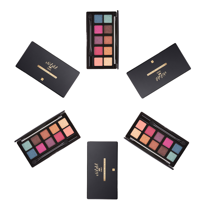 Профессиональный дизайн для темной кожи, стойкие нюдовые мерцающие матовые тени для макияжа глаз, палитра