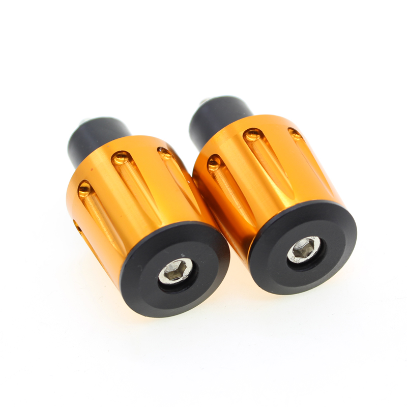 Handle bar end plug for motorcycle grips 22CM 7/8" Universal Motorcycle Hand Bar Ends Handlebar Grips Slider Cap Plug