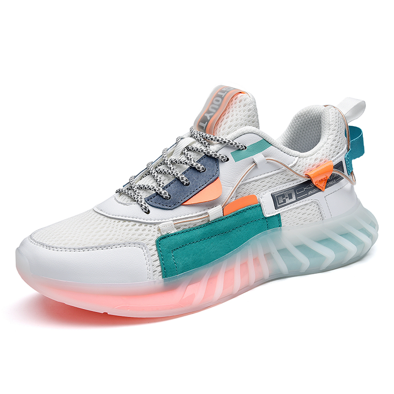 Легкие дышащие сетчатые спортивные теннисные туфли трендовые мужские беговые кроссовки