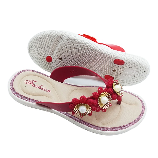 Женские летние сандалии из ПВХ с цветочной пряжкой, 2020