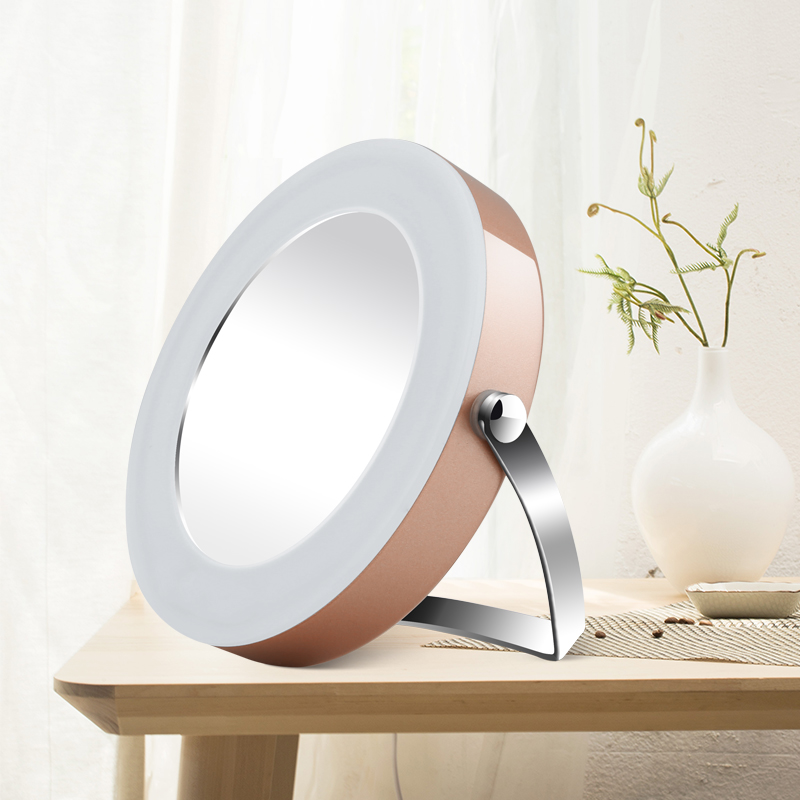 Увеличительное светодиодное косметическое зеркало с подсветкой