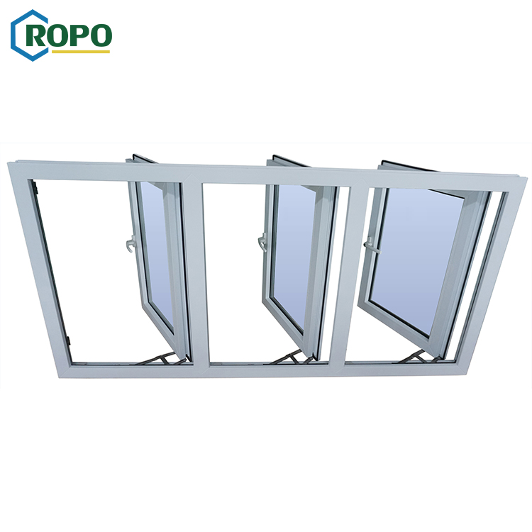 NZS4211 4 Panel Double Glaze Low E Casement Windows With Standard Color