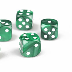 custom logo dice 16mm dice D6 1 side engraved dice